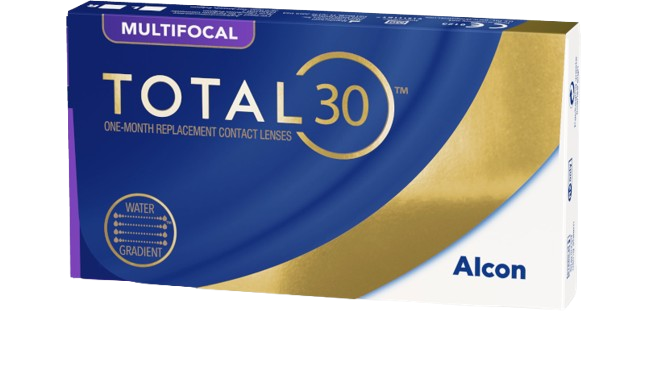 Verpackung der Multifocal Total30 Kontaktlinsen von Alcon